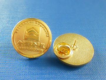 Without Color Gold Metal Badge (GZHY-CY-017)