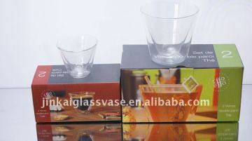 glass stemmed goblet