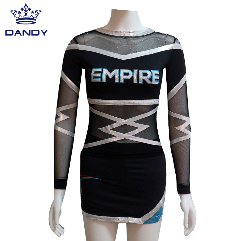 Girls Long sleeves Cheerleader Uniforms