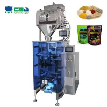 Macchina da imballaggio lineare modulare a 2 teste per pesatura e ripieno di alimenti granulari