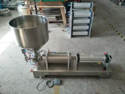 Pneumatic Paste jam cream bottle Filling Machine