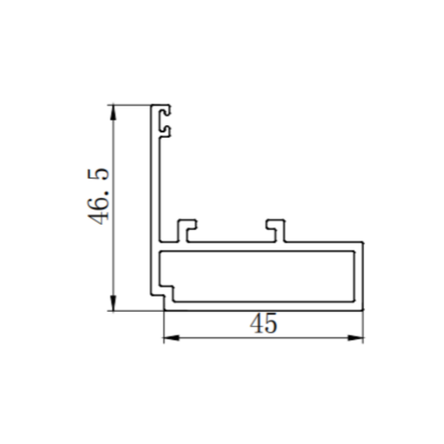 HRB52 Mur à rideau en aluminium Profil Extrusion