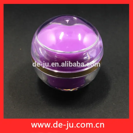 Transparent Acrylic Purple Glass Cosmetic Bottle And Jar