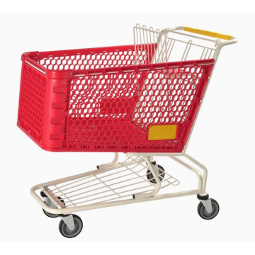 100L-250L American Style Supermarket Plastic Shopping Carts