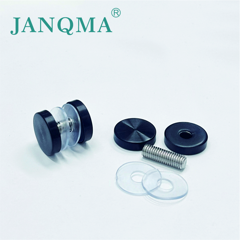 Wire-drawn black Stainless Steel Double Threaded Screw