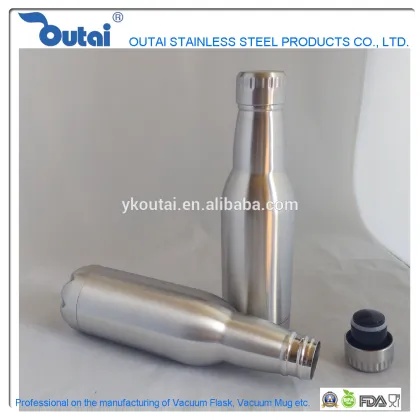 Double wall Stainless Steel Vacuum bottle water bottle Cold Water Bottle