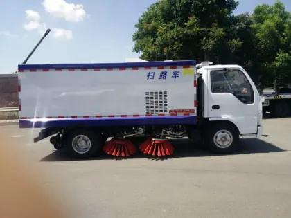 Sprinkler-Sweeping Truck, width road sweeper trucks