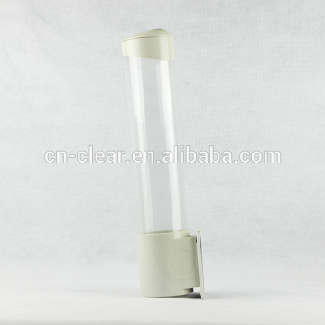 Transparent Plastic Paper Folding Cup Holder with Removable Cap CL-CB-1