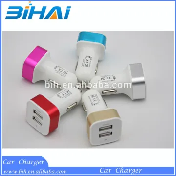 Colorful 5v 2A usb Vehicle mobile phone charger top selling products
