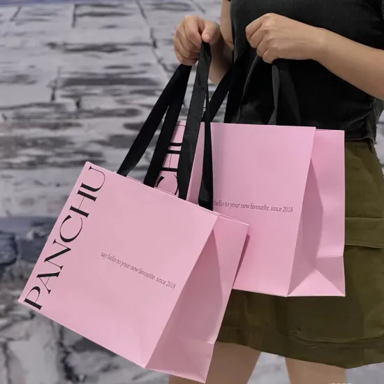 Custom Print Bag with Rope Handle and Cardboard Paper