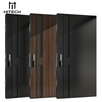 Hitech Natural Wood Veneer Finish Entry Door