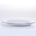 plastic round serving dinner plate