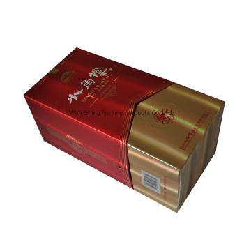 Glossy laminated cardboard wine box supplier in Dongguan