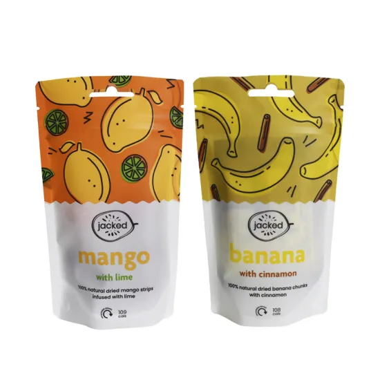 BIO Banana Potato Chips Packaging Bag With Zip