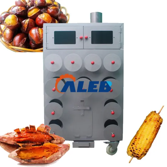 Commercial Sweet Potato and Corn Roasting Machine with Wood Carbon Fire Grill
