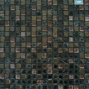 Classical Style Glass Mosaic Mix Stone FLY-001