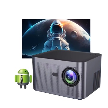 2024 Home and Outdoor Theatre HY350 Mini Projector - Portable Android 11 for Solitarianism (Gray)