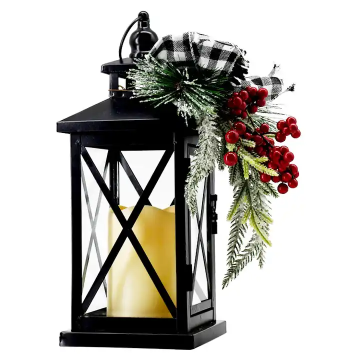 Vintage Waterproof LED Candle Lantern - Clear Glass Wall Lantern for Outdoor Garden Decor
