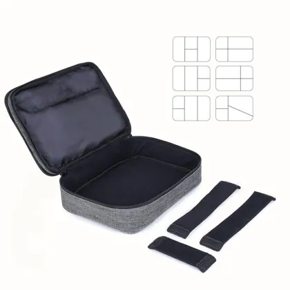 Free Sample Double Layer Travel Universal Cable Organizer Case for iPad Pro Electronics Accessories Storage Bag