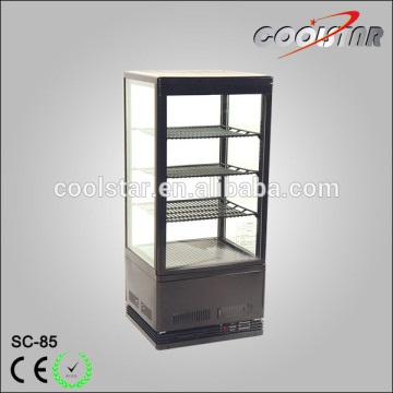 Perpendicular four glass refrigerator showcase                        
                                                Quality Choice