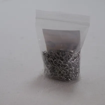 Stainless steel chain armor cast iron cleaner scrubber