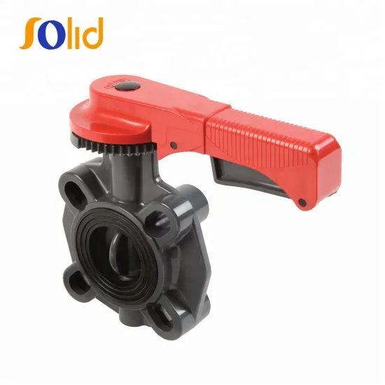 UPVC\/PVC Plastic water butterfly valve