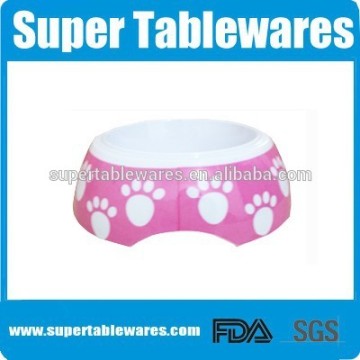 Accept custom Printing lovely colorful melamine pet bowl