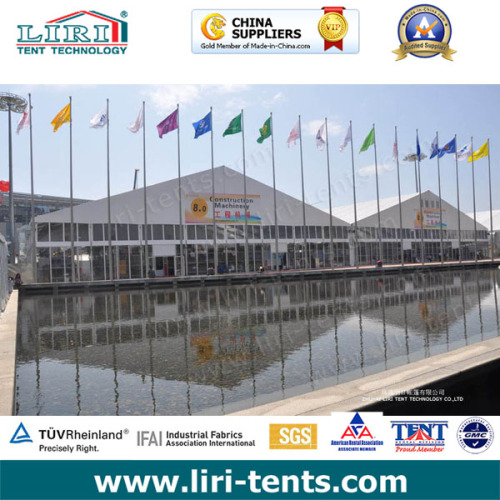 40m Width High Quality Clear Span Aluminum Outdoor Big Exhibition Tent for Trade Show