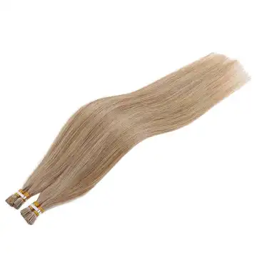 Xuchang Harmony stock 18inch 0.8g raw cuticle aligned virgin remy italian stick Itip bond keratin hair extensions human hair