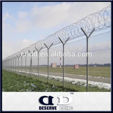 Airport fence security wire mesh fence razor wire fence