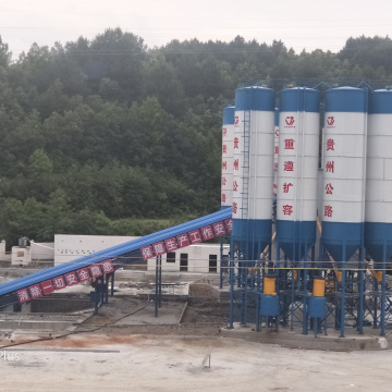 180cbm precast belt conveyor concrete batching plant
