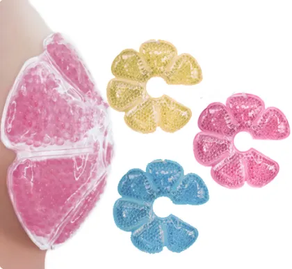 Portable ice cold hot pack gel pack for cold and hot therapy medical use cold and hot compress pack for breast