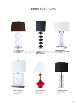 Italian restaurant table decorations best selling product glass table lamps with fabric lampshade for hotel office furniture