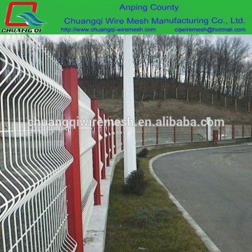 white/yellow/green PVC coated protection fence of holland wire mesh