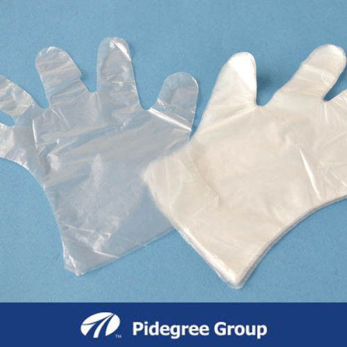 Clear / White Disposable Cpe Gloves For Painting / Restaurant / Kitchen