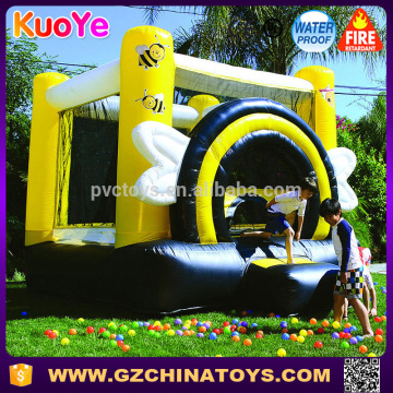 lovely bee theme inflatable bouncy castle for sale