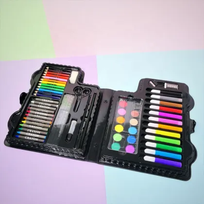 Kids Painting Art Stationery Set with Plastic Box