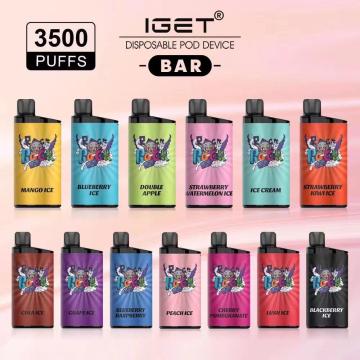 Iget Bar 3500 Puffs одноразовые 13 вкусов