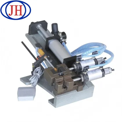 Horizontal wire stripping machine