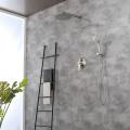 SHAMANDA Brushed Nickel Wall Mount Shower Set