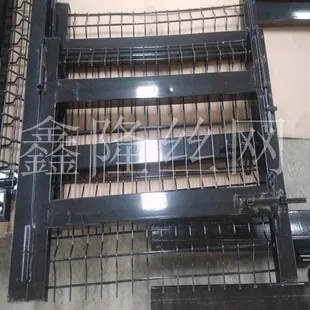 outdoor wrought iron double swing gate