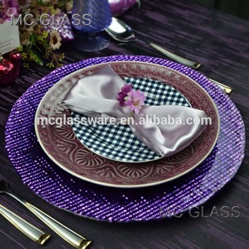 Wedding charger plate for sale in China