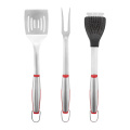 Aço inoxidável Handle 4Pcs Bbq Grill Utensílios