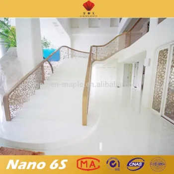 Whole body white micro crystallized glass stone decorative material