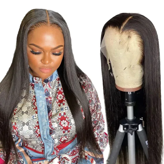 Cheap Film HD Transparent Swiss Lace Natural Human Hair Lace Front Wigs,Pre-Plucked Raw HD Lace Frontal Wigs For Black Women