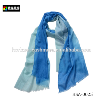 Ladies Blue Shades Cashmere Scarf, Women Thin Cashmere Scarf