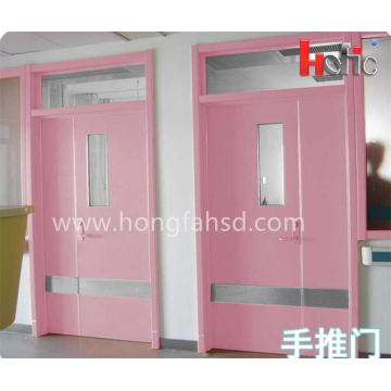 Stainless steel air tight interior hospital sliding door