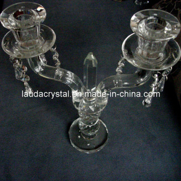 Exquisite 2 Arms Crystal Candle Holder