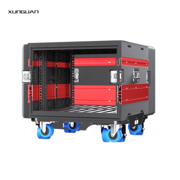 Plastic Flight Case with Wheels for Audio Equipment Storage
