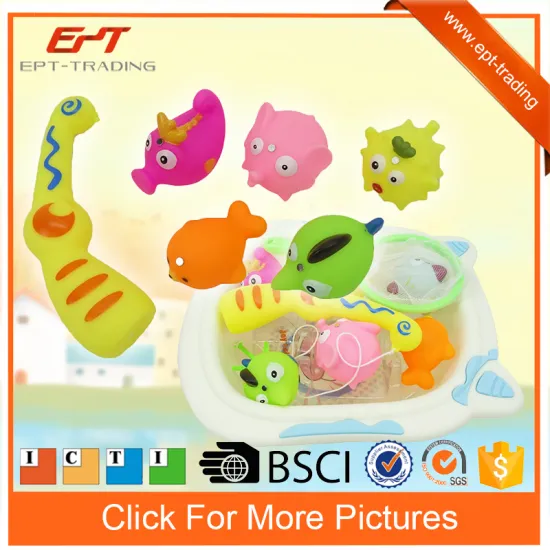 Top quality baby bath fishing game toys bathing animals for sale